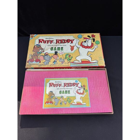 Rare Vintage 1962 Ruff And Reddy Circus Board Game by Hanna Barbera - Picture 4 of 12
